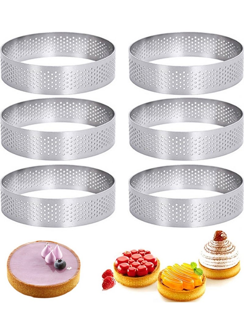 Nar Kalıp Pomegranate Mold Nar Mold Round Hole Tart Mold 6 Pieces Diameter 8 cm  - Image 2