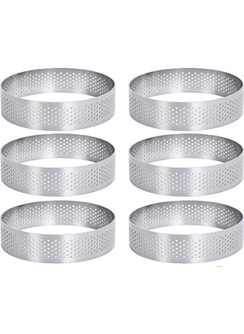 Nar Kalıp Pomegranate Mold Nar Mold Round Hole Tart Mold 6 Pieces Diameter 8 cm  - Image 1