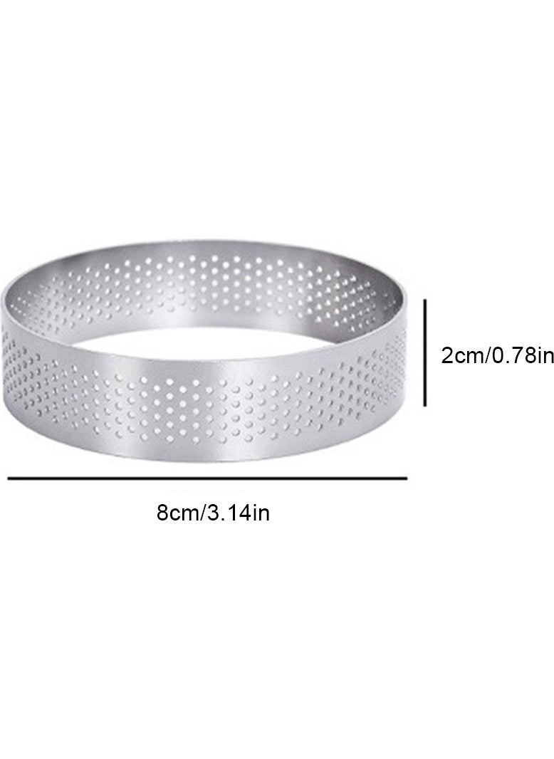 Nar Kalıp Pomegranate Mold Nar Mold Round Hole Tart Mold 6 Pieces Diameter 8 cm  - Image 5