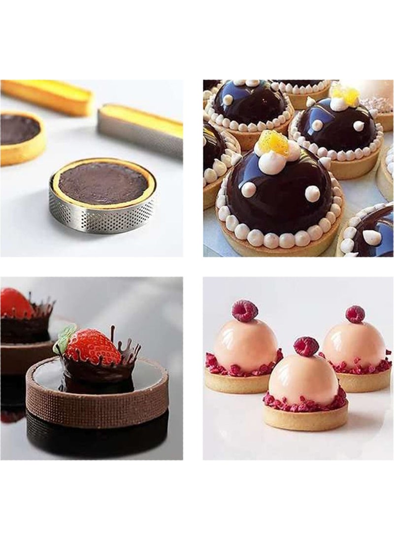 Nar Kalıp Pomegranate Mold Nar Mold Round Hole Tart Mold 6 Pieces Diameter 8 cm  - Image 4