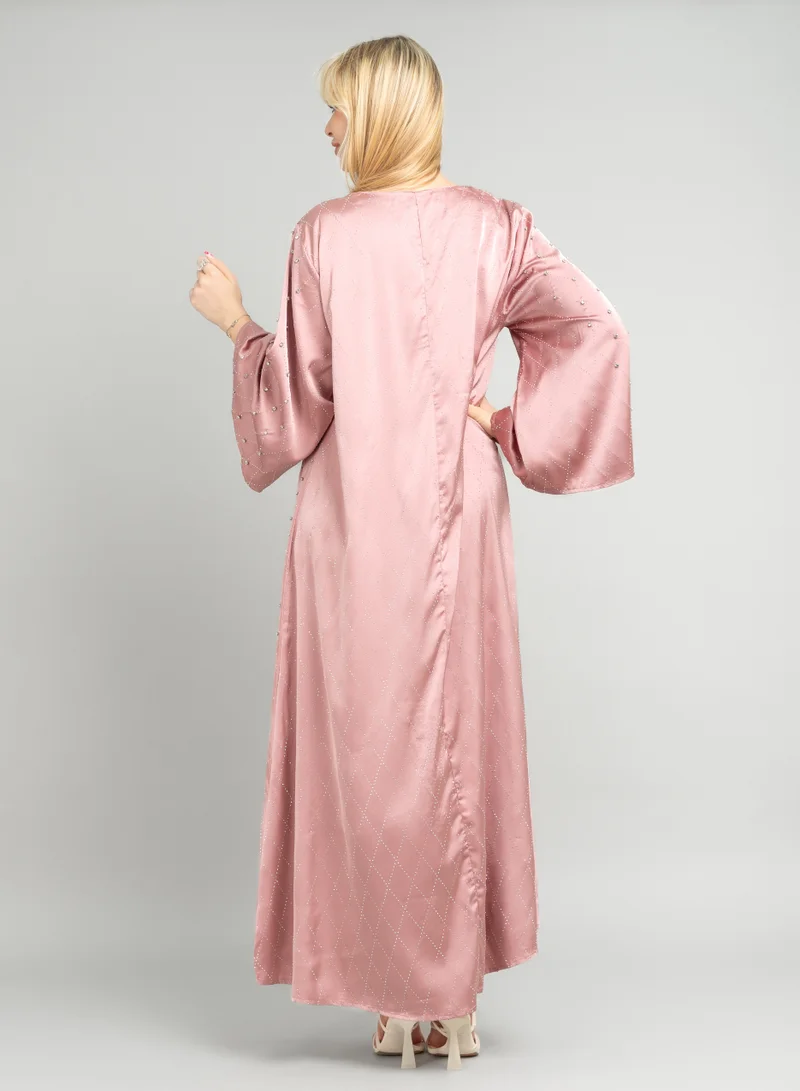 IKKXA Crystal Breeze Jalabiya CJ1083 Pink