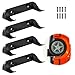 lasuroa 4pcs Car Display Wall Mount Stable Toy Car Holder Vertical Model Car Stand Shelf Compatible with Lego Speed Champion for Car Collection Car Enthusiasts Black - Image 3