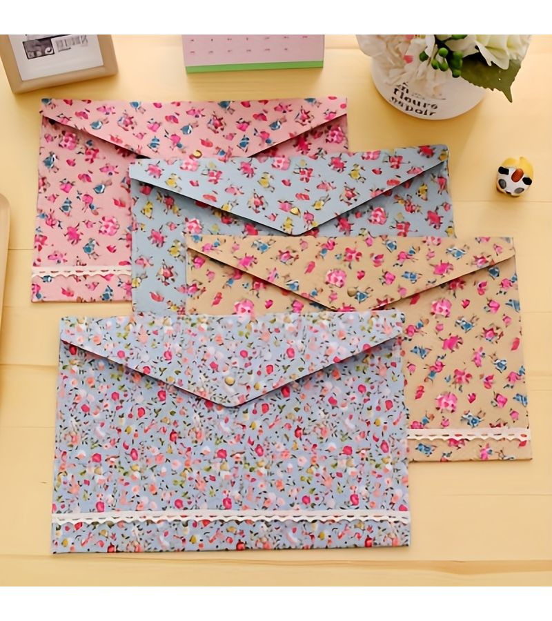 4pcs Assorted Document Organizers High Quality Fashion Printed Design Large Capacity For Office Home And School Document And Receipt Storage - Image 4
