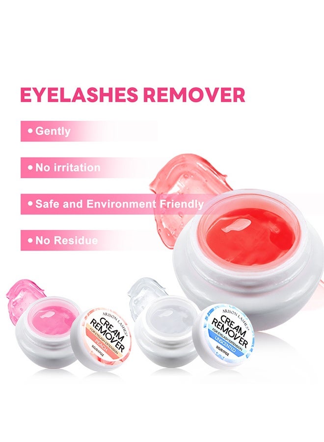 أريسون لاشز أداة إزالة الرموش الحساسة هلام لإطالة الرموش بلا حروق إزالة الغراء يعمل الإجراء السريع على إذابة أقوى لاصقة من الرموش الكاذبة (وردة) - Image 2