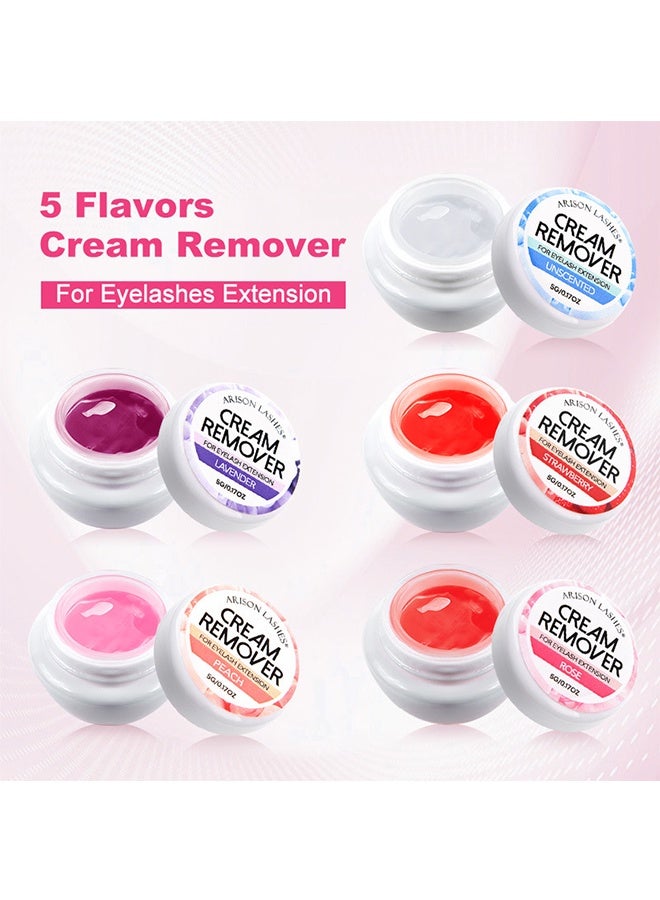 أريسون لاشز أداة إزالة الرموش الحساسة هلام لإطالة الرموش بلا حروق إزالة الغراء يعمل الإجراء السريع على إذابة أقوى لاصقة من الرموش الكاذبة (وردة) - Image 5