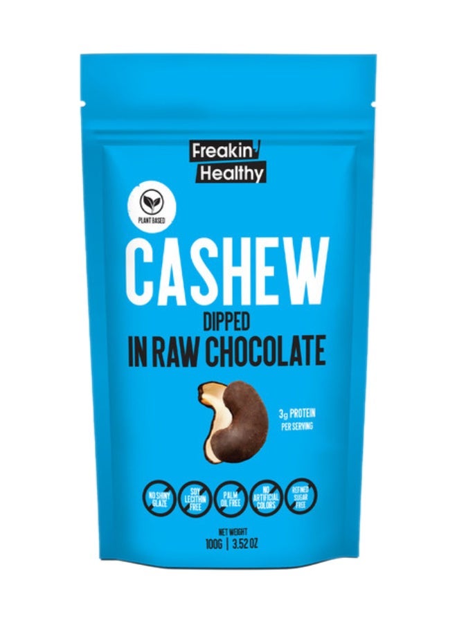 Freakin Healthy Cashew Dipped In Raw Chocolate 100g - Image 1
