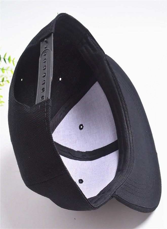 viofre Snapback Hats for Men Puerto Rico Flag Hat Flat Bill Hats for Men Fitted Black Baseball Cap Mens Hip Hop Adjustable Snap Back Trucker Hat Cool Skateboard Accessories Dad Caps Mens Gifts - Image 4