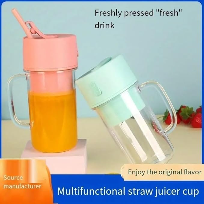 DEVANI IMPEX Electric Blender Cup Fruit Juice Mixer Portable Lightweight Water Bottle Juicer Electric Smoothie Blender Fruit Food Portable Blender Electric JuicerMulticolor 1PC - Image 4