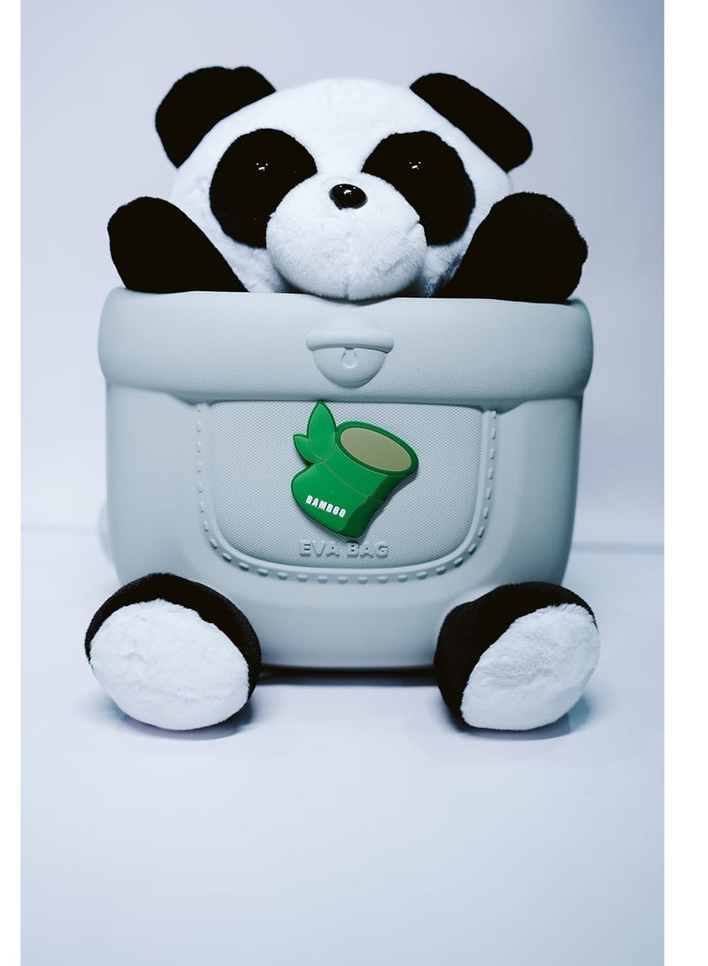 Push Panda Bag Cute Pop Bubble Shoulder Bag for Kids, Soft Silicone Fidget Toy Crossbody Bag for School & Travel  - Image 1