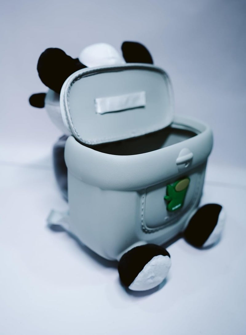 Push Panda Bag Cute Pop Bubble Shoulder Bag for Kids, Soft Silicone Fidget Toy Crossbody Bag for School & Travel  - Image 3