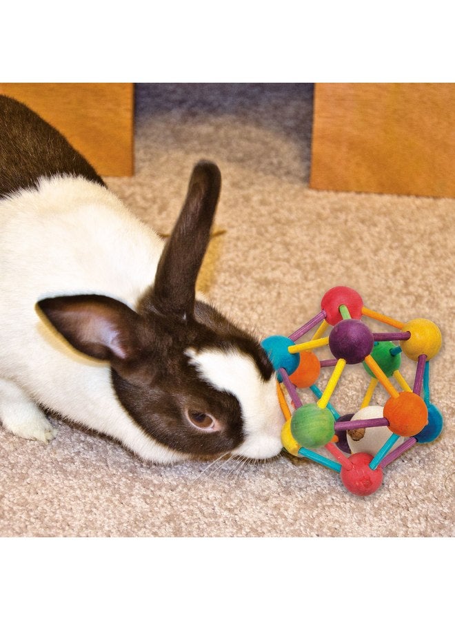 وير مانيوفاكتشارينج لعبة مضغ خشبية على شكل كرة ذرية من وير للحيوانات الصغيرة - كبيرة - Image 2