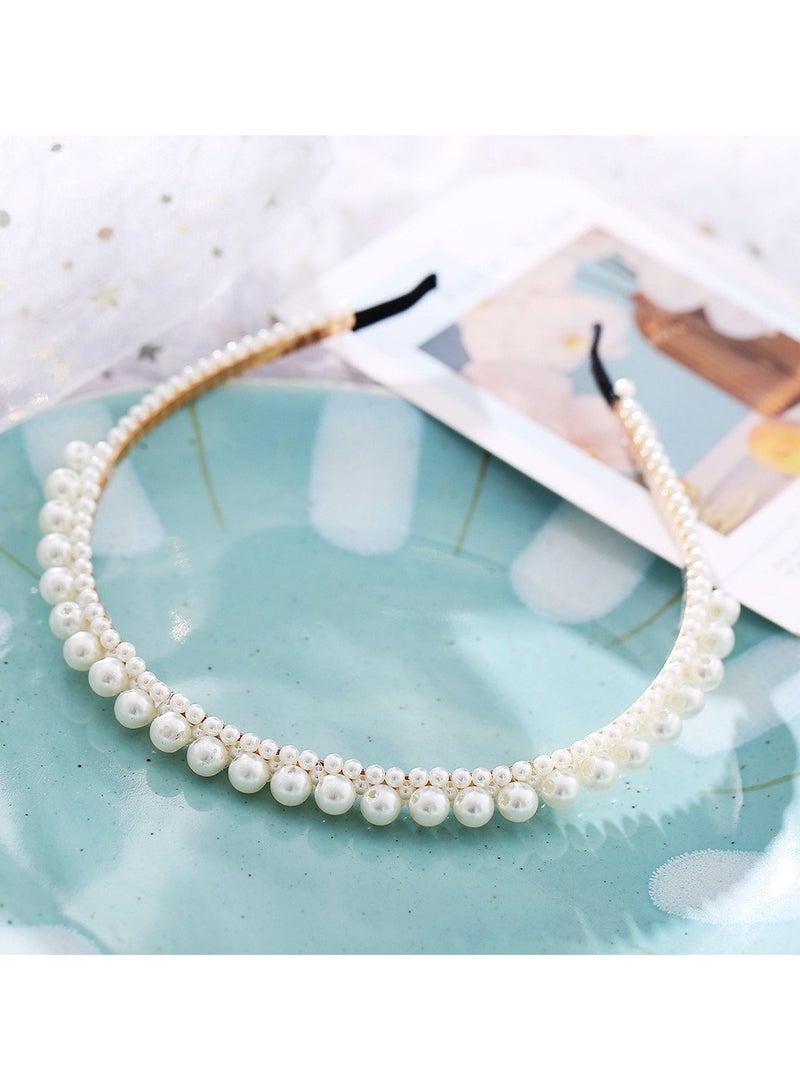 إسكدنيا Small Niche Retro High-End Pearl Headband