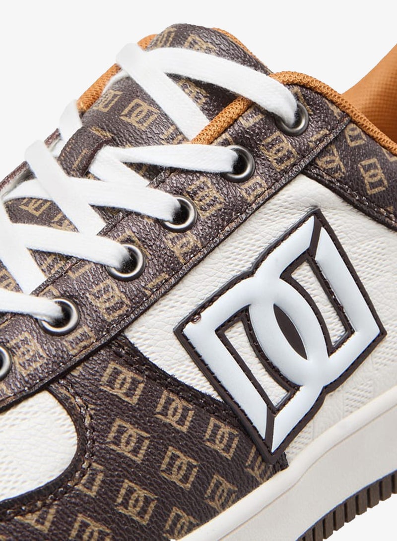 DUCHINI Men's Monogram Print Sneakers with Lace-Up Closure - Image 4