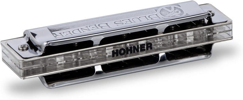 Hohner Blues Bender Harmonica, Key of C, Stainless Steel
