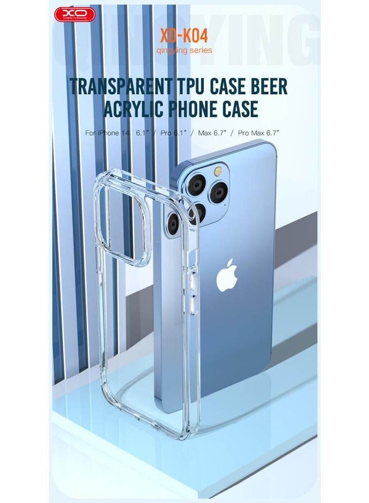 XO INET Apple iPhone 14 Pro 6.1 inch Case Anti-Drop Shockproof Protection Transparent Back Cover - Image 2