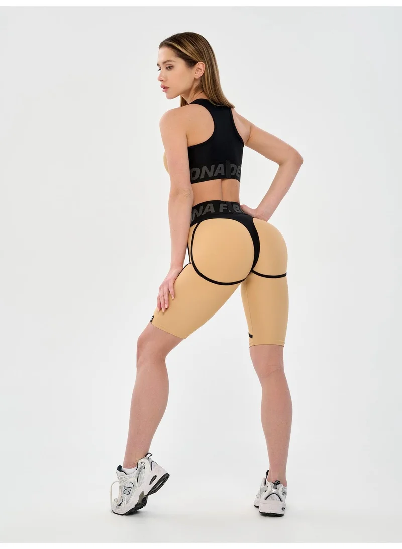 Bona Fide Cycling Extra Nude Extra High Waist Tummy Control Gym Shorts for Women for Women | Best Price UAE