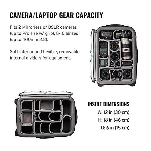 Tenba Roadie Carry-on Compatible Air Case Roller 21 for DSLR and Mirrorless Cameras and Lenses – Black (638-715) - Image 4