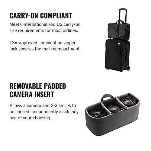 Tenba Roadie Carry-on Compatible Air Case Roller 21 for DSLR and Mirrorless Cameras and Lenses – Black (638-715) - Image 5