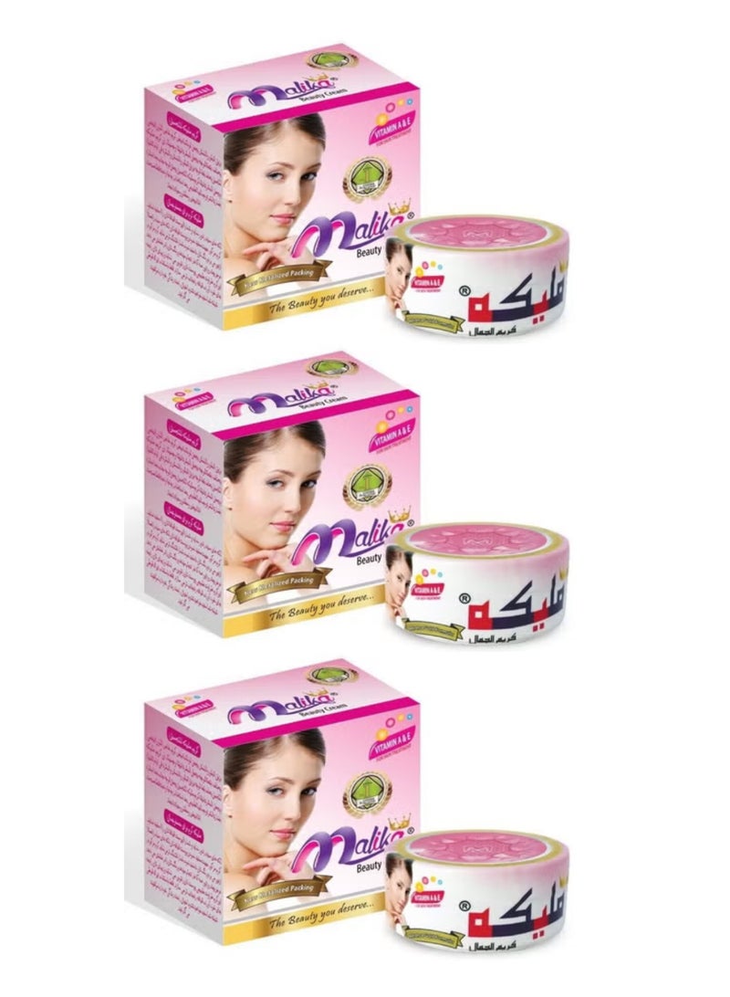Malika whitening Beauty Cream - Pack of 3