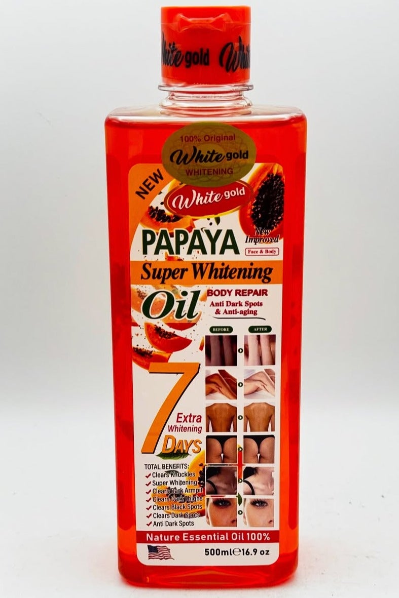 Papaya Super Whitening Oil Face And Body 500 ml