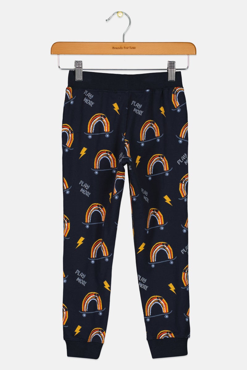 NAME IT سروال جوجر مطبوع للأطفال الأولاد، متعدد الألوان - Image 3