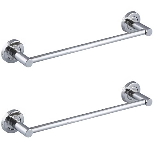 FORTUNE Stainless Steel (Concealed) Towel Bar | Bathroom Towel Rod Holder | Wall Mounted Hand Towel Rail for Kitchen and Washroom | Bathroom Accessories Pack of - (2, 24 INCH) - Image 1