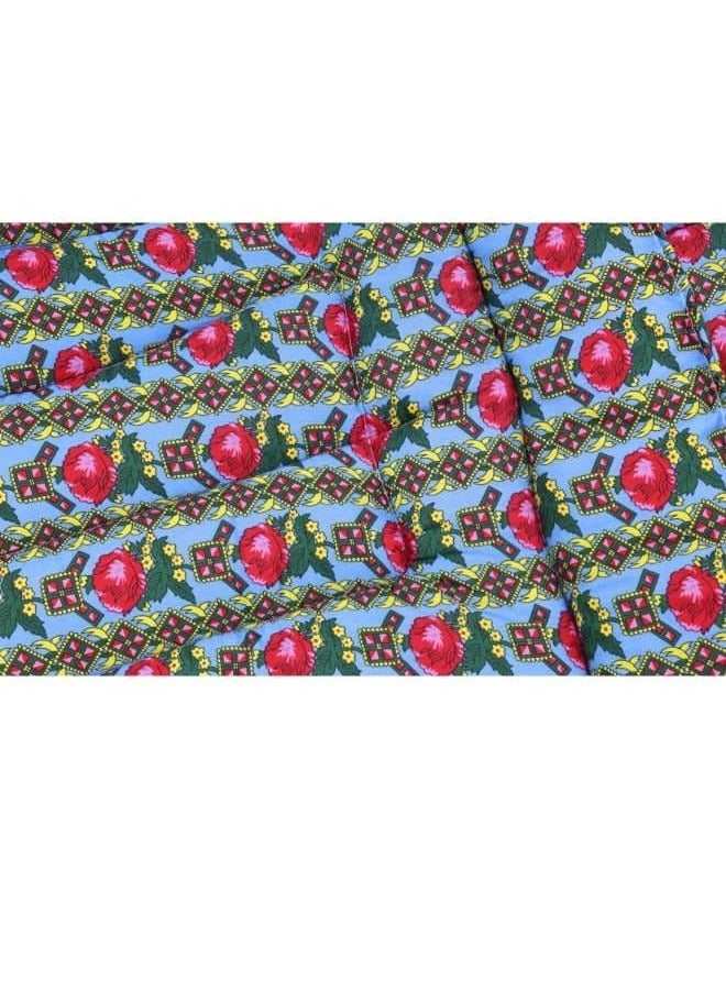 مطرحة نوم قطنية للمخيمات والاستراحات ناعمة الملمس مصنوعة من مواد عالية الجودة ، مضرب قطن طبيعي نفر واحد مقاس 190*90*6سم - Image 2