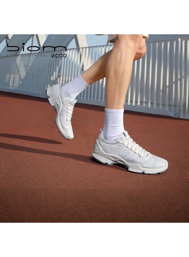 Ecco Biom C 25 Spring New Trend Cowhide Anti-slip Sports Shoes Men Walking 800454 Fluorescent White Size 40 - Image 1