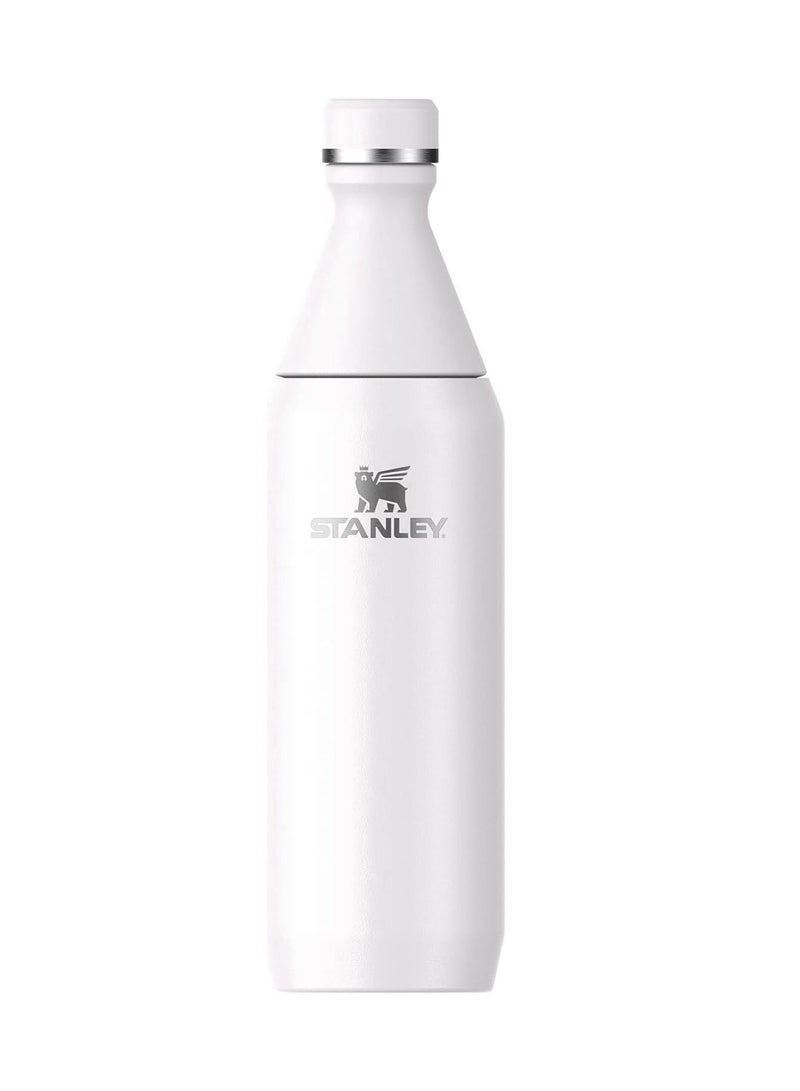 Stanley All Day Slim Bottle 18 oz | 500ML Travel Bottle Twist On Lid With Leakproof Seal, Slim Design for Travel & Gym, Insulated Stainless Steel Gym Bottle, BPA-Free Stanley Vaccum Pot Cream