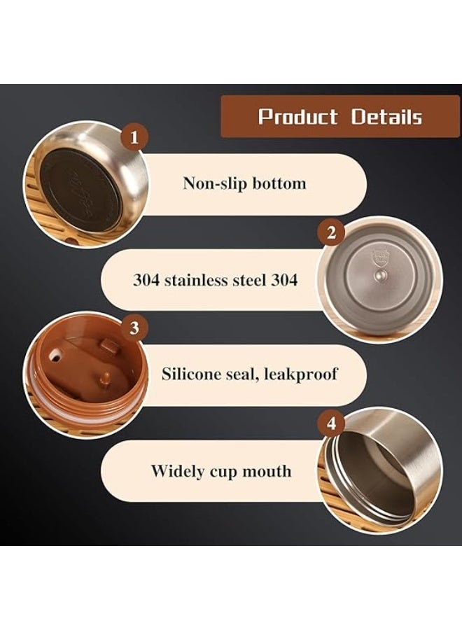Spaceshoop Coffee Mug to Go Digital Display Thermal Mug Coffee 316 Stainless Steel Travel Insulated Vacuum Thermal Mug Leak Proof Thermal Coffee Mug with Lid for Coffee Blue 500 Milliliters - Image 4