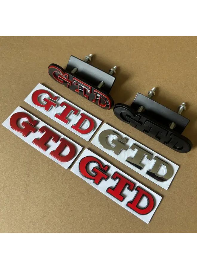 Silvery Red 3D Metal Front Grill Emblem Badge For Golf MK4 MK5 MK6 MK7 MK8 Styling Accessories - Image 3