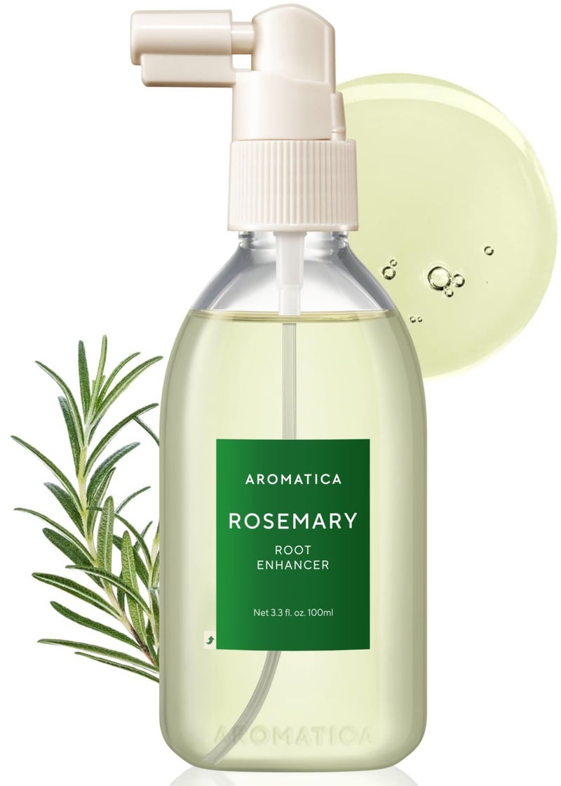 AROMATICA رذاذ ماء إكليل الجبل لتعزيز الجذور من أروما تيكا لنمو الشعر - زيت العناية بالشعر الكوري لتنظيف فروة الرأس - علاج لفروة الرأس المتقشرة والحكة والجافة - خالي من الكبريتات والسيليكون والبارابين (3.38 أونصة)  - Image 1