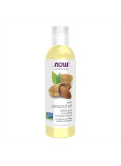 now Solutions, Sweet Almond Oil, 100% Pure Moisturizing Oil, Promotes Healthy-Looking Skin, Unscented Oil, 4-Ounce  - Image 1