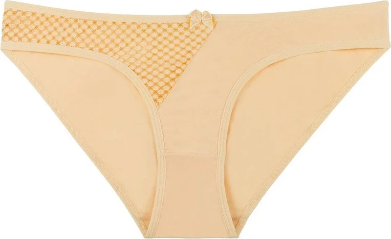 سينسو Women's Cotton Lace Detailed 5-Piece Slip Panties - KTS2072