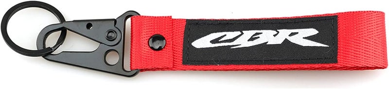 XIDAODIT Universal Motorcycle Nylon Lanyard Keychain for CBR Models - Red - Image 4