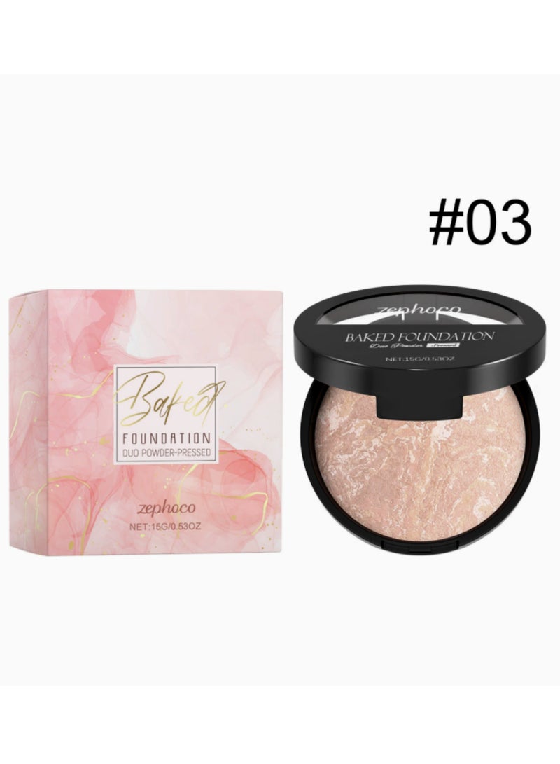 zephoco Foundation Pressed Powder Skin Care Make Up Foundation Fit Me Women Birthday Gifts Girl Gift Beauty Cosmetic Cover Acne And Oil - Image 1