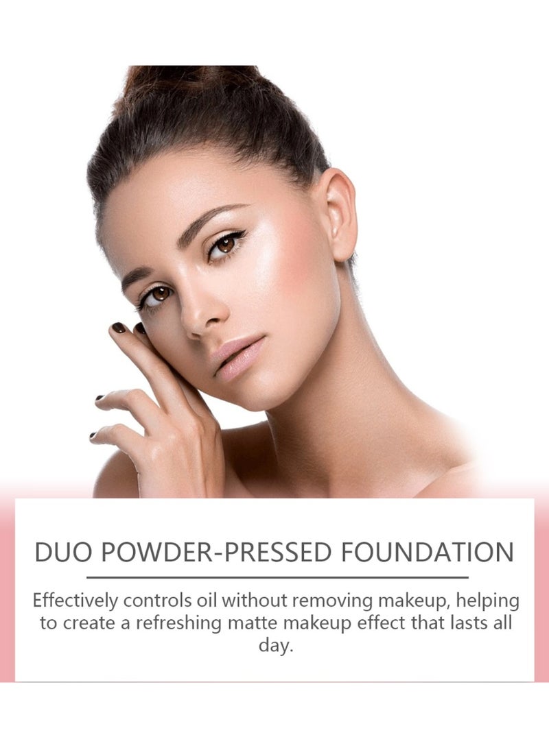 zephoco Foundation Pressed Powder Skin Care Make Up Foundation Fit Me Women Birthday Gifts Girl Gift Beauty Cosmetic Cover Acne And Oil - Image 4