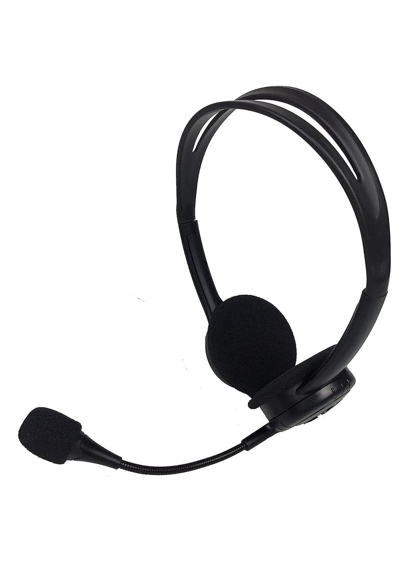 Xcell Xcell HS 300PRO Stereo Wired Headset, Headphones With Noise Cancelling Microphone Usb Jack, Pc/Mac/Laptop/Smartphone/Tablet-Black  - Image 2