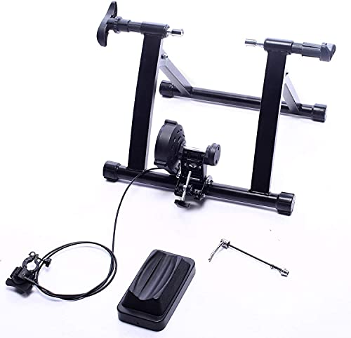 BalanceFrom Bike Trainer Stand Steel Bicycle Exercise Magnetic Stand with Front Wheel Riser Block - Image 1