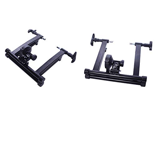 BalanceFrom Bike Trainer Stand Steel Bicycle Exercise Magnetic Stand with Front Wheel Riser Block - Image 5