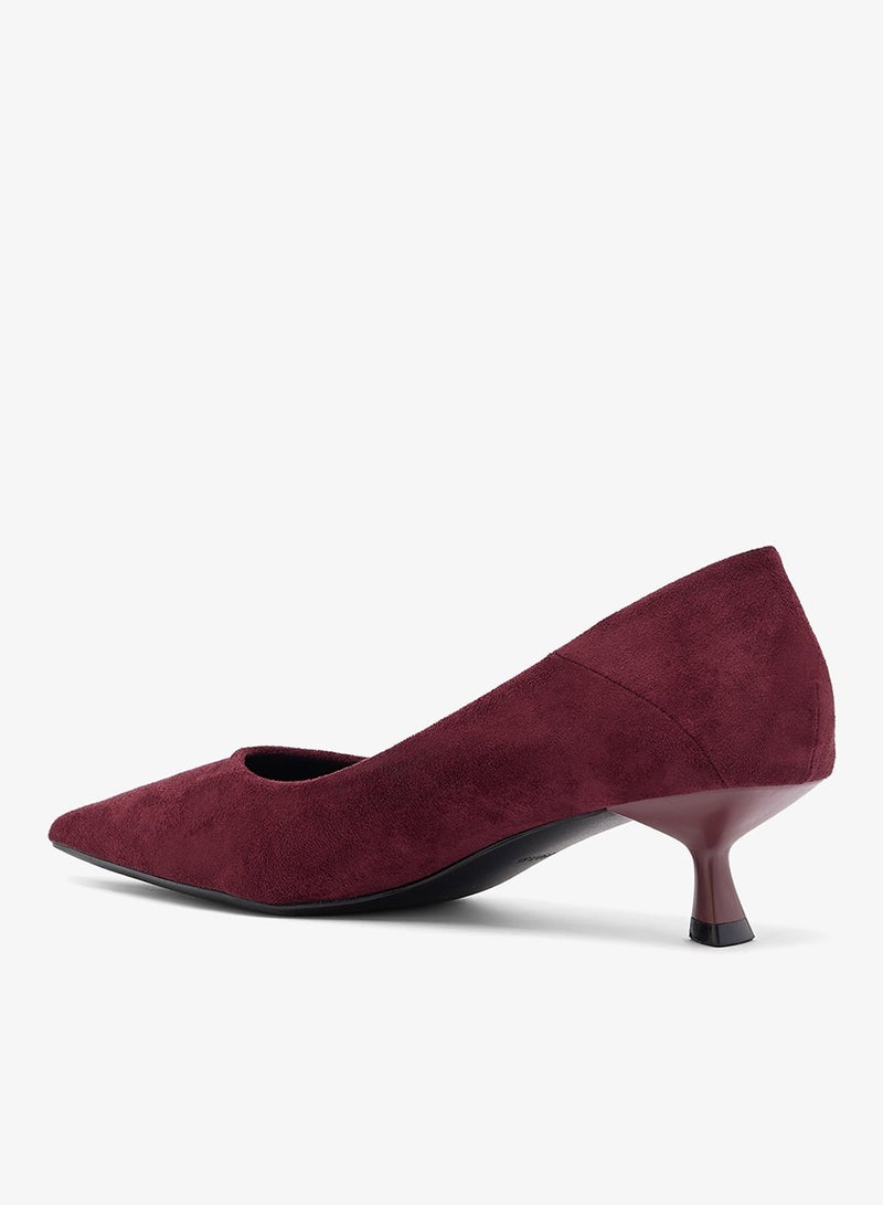 ايلا أحذية بكعب قطة من جلد الغزال - Image 4