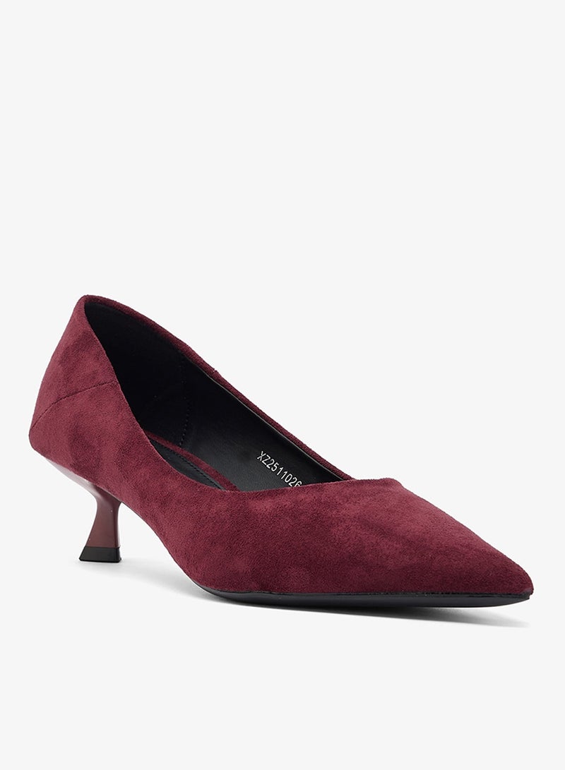 ايلا أحذية بكعب قطة من جلد الغزال - Image 3