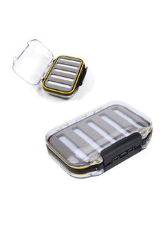 Excefore Fishing Tackle Boxes, Double Side Plastic Fly Fishing Baits Box, Foam Padded Lures Holder Case, Transparent Lid Fly Fishing Lures Box, Waterproof Seal, Fishing Accessories  - Image 1