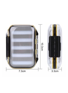Excefore Fishing Tackle Boxes, Double Side Plastic Fly Fishing Baits Box, Foam Padded Lures Holder Case, Transparent Lid Fly Fishing Lures Box, Waterproof Seal, Fishing Accessories  - Image 3