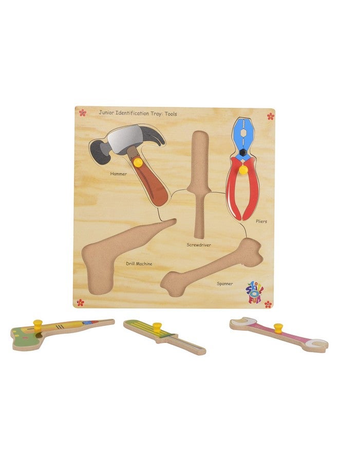 Skillofun Skillofun Wooden Junior Identification Trays - Tools - Kids - Image 2
