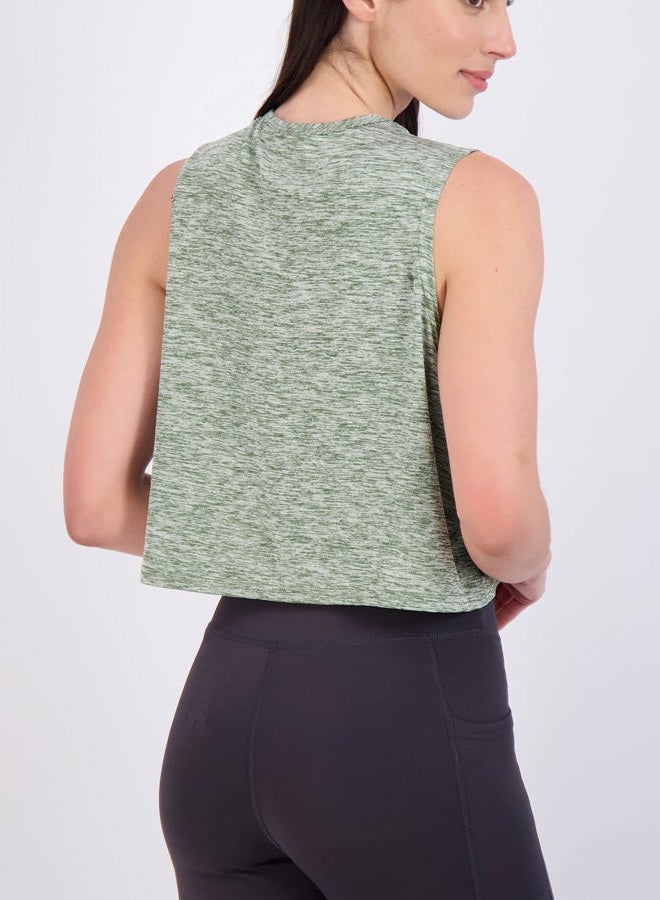 REALESSENTIALS 5 Pack: Womens Summer Cute Crop Tank Top Shirt Trendy Dry Fit Ladies Tops Tees Athletic Yoga Workout Running Gym Active Cropped Exercise Women Loose Fit Sleeveless Fitness Tanks Camisole - Set 4, XL - Image 4