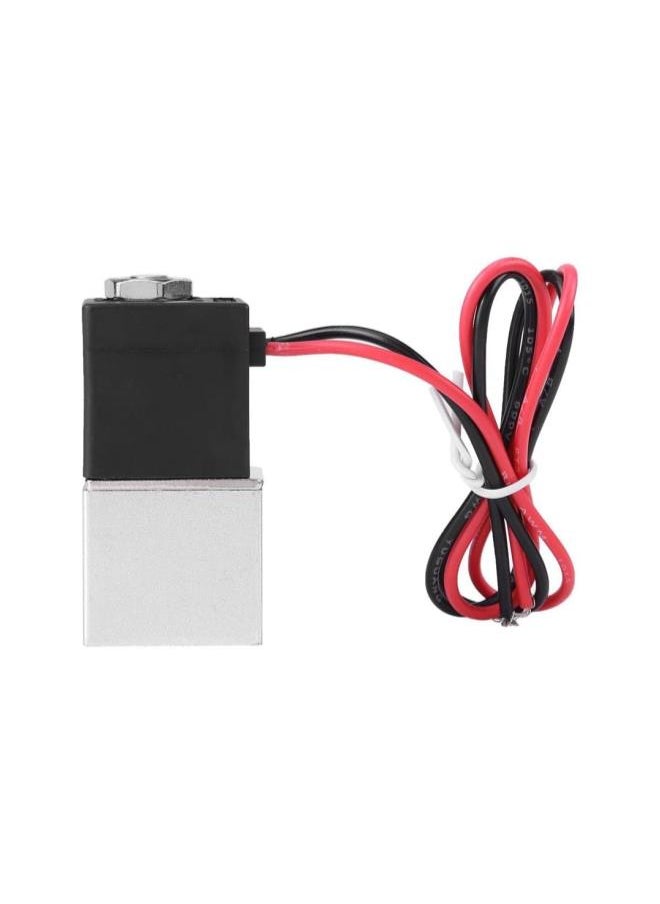 Generic - DC 12V Solenoid Air Valve, 1/4inch Aluminum 2 Way Normally Closed Pneumatic Electric Solenoid Valve - Image 1