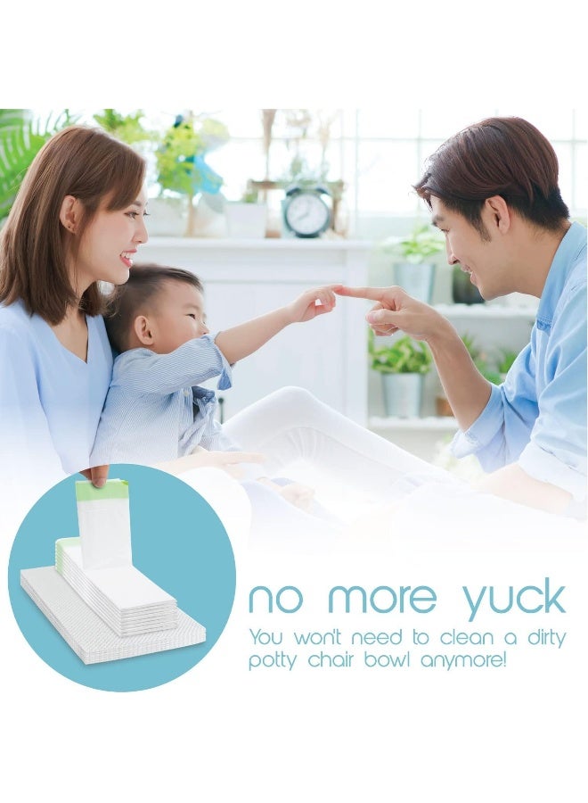 Tidy Tots TidyTots Disposable Potty Chair Liners | Travel Pack of 16 Liners + 16 Absorbent Pads - Image 5