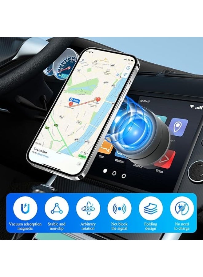 Foldable Magnetic Phone Holder – Strong Suction Cup, 360° Rotatable, Adjustable Arm, Dual-Sided Magnet, Universal Car, Mirror, Shower & Gym Stand for iPhone & Android - Image 2