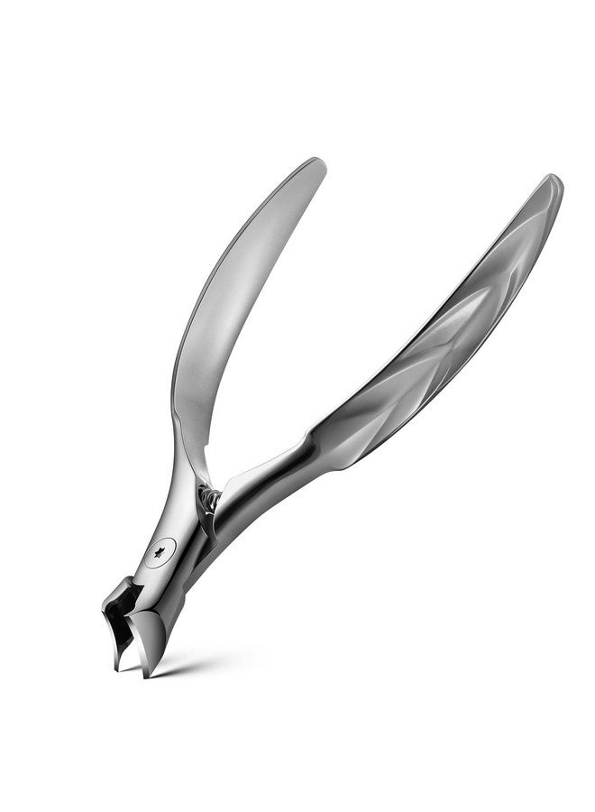 FERYES Wide Jaw Thick Toenail Clippers Thick Toenails - Precision Stainless Steel Toe Nail Clippers For Thick Nails For Seniors With Catcher - Silver - Image 1